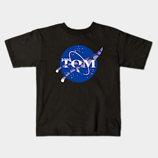 Two Tailed Tom - Space Tomcat - Blue Kids T-Shirt